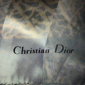 XL Vintage Christian Dior Silk Scarf